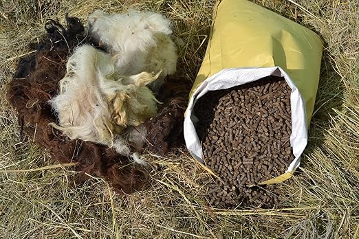 Monpellet Organic Fertilizer 30LB Bag Fertilizer from Sheep Wool for Outdoors &amp Indoors for Fruit Vegetable Flowers Plants