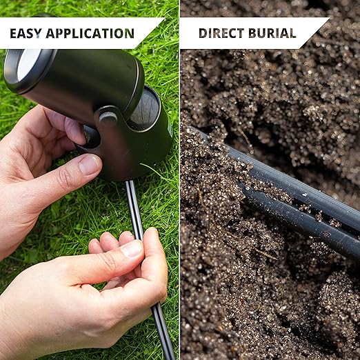 Wirefy 12/2 Low Voltage Landscape Wire 50 ft | Low Voltage Landscape Lighting Wire | Pure Copper | Outdoor Direct Burial | 12-Gauge 2-Conductor 50 Feet