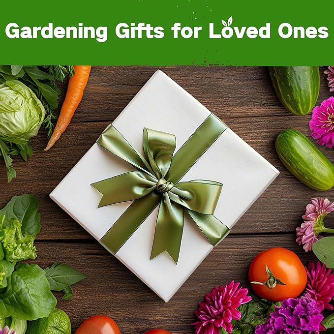 Lush&ampDew Raised Garden Bed Heirloom Seed Bank 32 Varieties 30000+ Non-GMO Seeds for Planting Vegetables Herbs Fruits Year-Round Gardening Gifts for Women Men Survival Seed Kit for Food Supplie