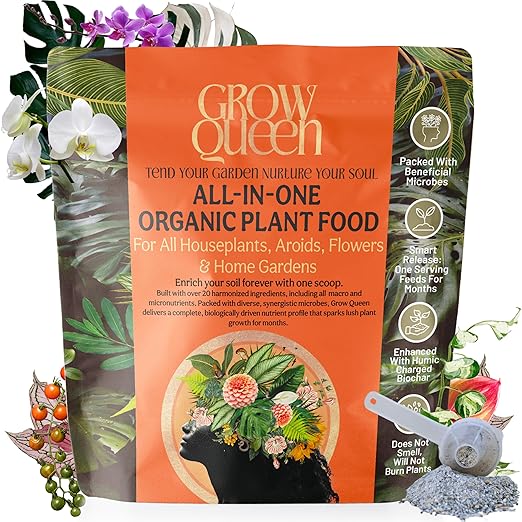 The All-in-One Complete Organic Plant Food Indoor Plant Food for Houseplants Organic Fertilizer for Vegetable Gardens 3lb =75 Formulated Servings Feeds 150 gal Instantly and Slow Release