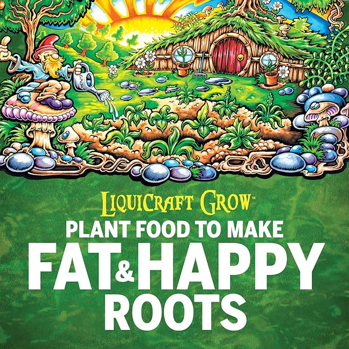 Mother Earth Products LiquiCraft Grow 4-3-3 and Mother Earth LiquiCraft Bloom 2-4-4 Liquid Fertilizer Bundle 1 Quart EachWhite