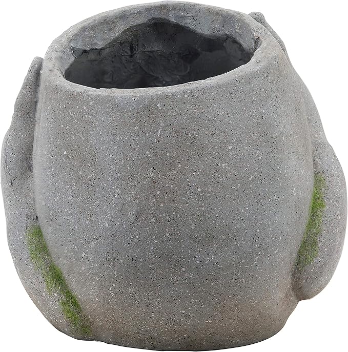 Generic Resin 9 H NO See Planter Gray