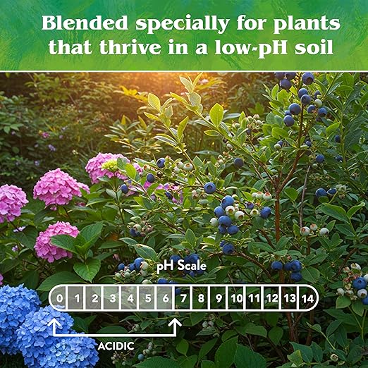 Down To Earth All Natural Fertilizers Organic Acid Mix - Plant Food for Blueberries Raspberries Azaleas and Rhododendrons 4-3-6 5 lb