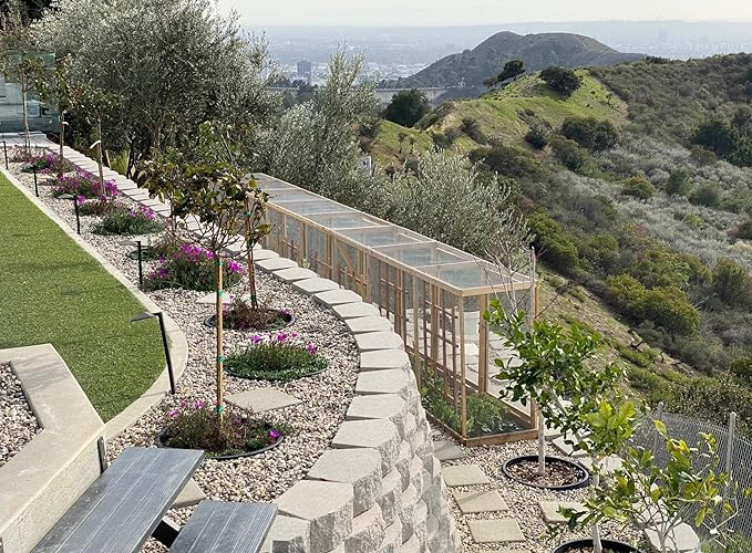 3 Pack of 24 inch Planting Rings (Open/Close Latch)– Tree &amp Shrub Watering Basins | Landscape Edging &amp Water Retention | Protects Trees Prevents Erosion Separates Rock Mulch &amp Grass | M