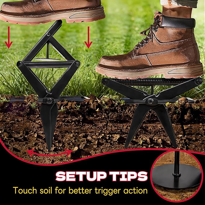 Mole Traps 2 Pack Scissor Mole Trap That Kill BestMole Traps for Lawns GroundEasy Step Mole EliminatorBlack Coated