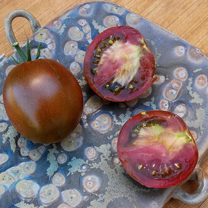 Plant Good Seed Organic Tomato Seed Collection - 7 Packets Black Prince Black Cherry Brandywine Czech Bush Sweet Red Datterino Tomato Siskiyou Orange Sweet Yellow Datterino - Seeds for Planting