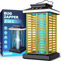Bug Zapper Outdoor Mosquito Zapper 2 in 1 Portable &amp Rechargeable Bug Zapper Outdoor with 5000mAh Battery &amp LED Night Light 4000V Electric Fly Zapper for OutsidePatioBackyardGarden Yellow