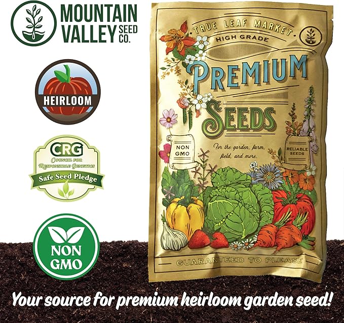No-Till Forage Friendly Cover Crop Seed Mix – 5 lb Covers 1000 Sq. Ft. – 9 Winter-Kill Varieties for Spring Summer &amp Fall – Non-GMO Planting Seeds