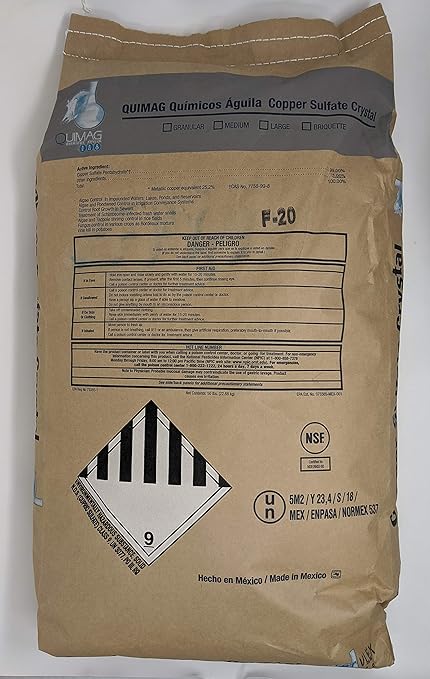 Copper Sulfate Mini Crystals 50lb Bag - EPA