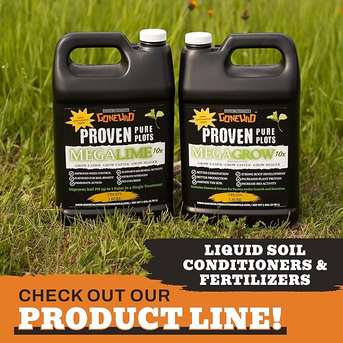 Mega Grow 10X Liquid Soil Conditioner/Fertilizer Treats 1 Acre 1 Gallon Jug Made in Wisconsin G8561