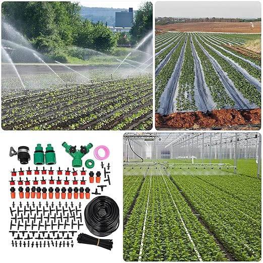 TOYANDONA Automatic Drip Irrigation Kit with Drippers for Home Garden Watering Precise Watering System for Plants Saplings Fruits and Melons Outdoor Sprinkler