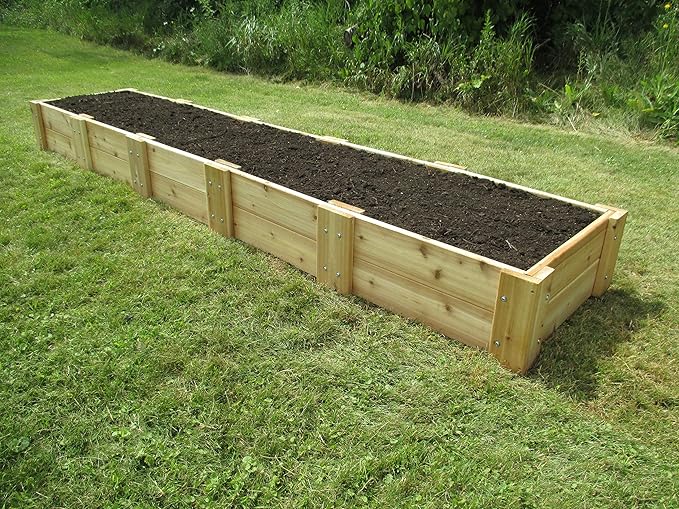 Infinite Cedar Premium Cedar Raised Garden Bed (2' x 10' x 11 H)