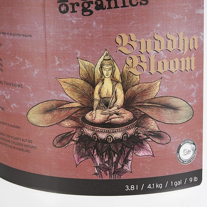Roots Organics ROBBG Natural Organic Buddha Bloom Plant Fertilizer for Indoor Outdoor Container Plants and Hydroponics 1 Gallon