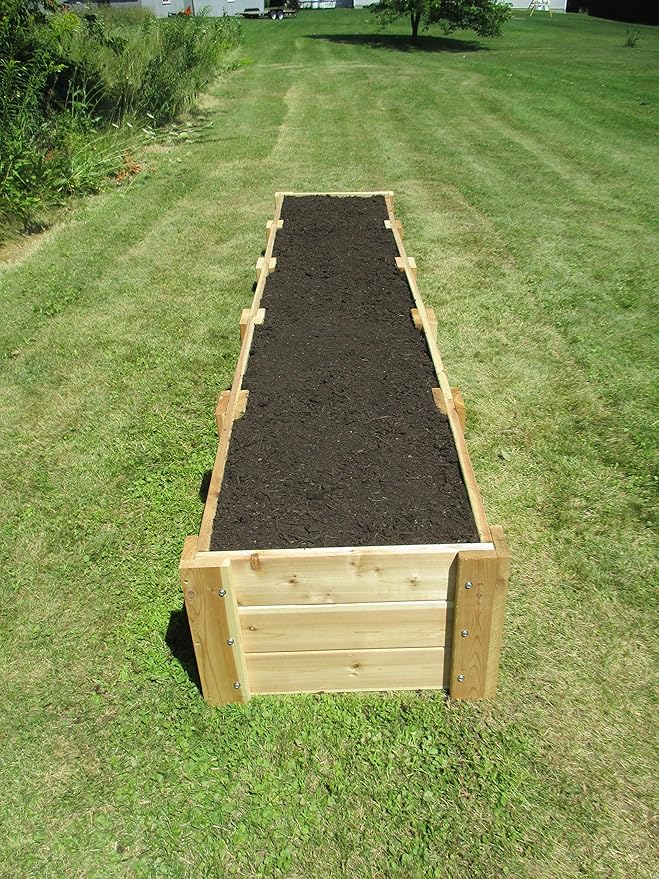 Infinite Cedar Premium Cedar Raised Garden Bed (2' x 10' x 16.5 H)