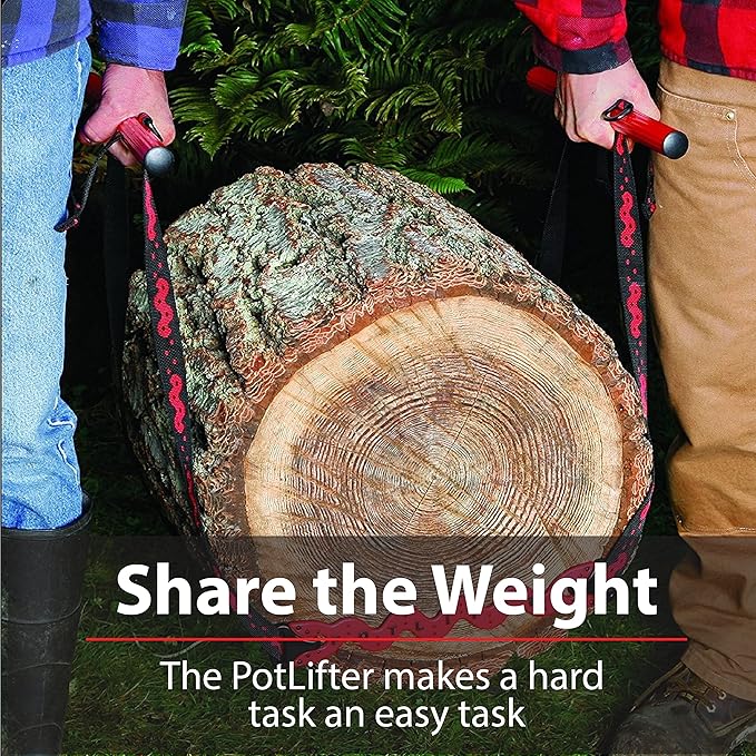 PotLifter - Potted Plant Mover and Essential Lifting Tool For Garden Flower Pots Planters Trees Rocks - Lifts Up to 200 Pounds - A Plant Caddy Alternative Easily Move Heavy Items Around Your Yard