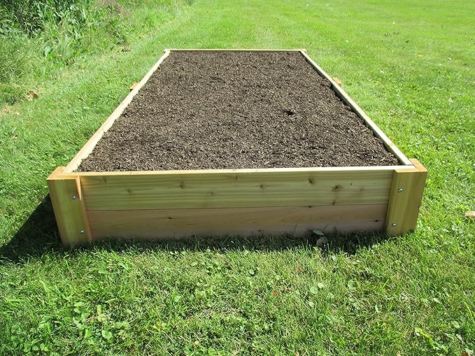 Infinite Cedar Premium Cedar Raised Garden Bed - 1 Thick Wood (4' x 8' x 11 H)