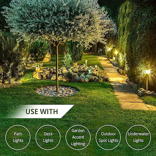 Wirefy 12/2 Low Voltage Landscape Wire 50 ft | Low Voltage Landscape Lighting Wire | Pure Copper | Outdoor Direct Burial | 12-Gauge 2-Conductor 50 Feet
