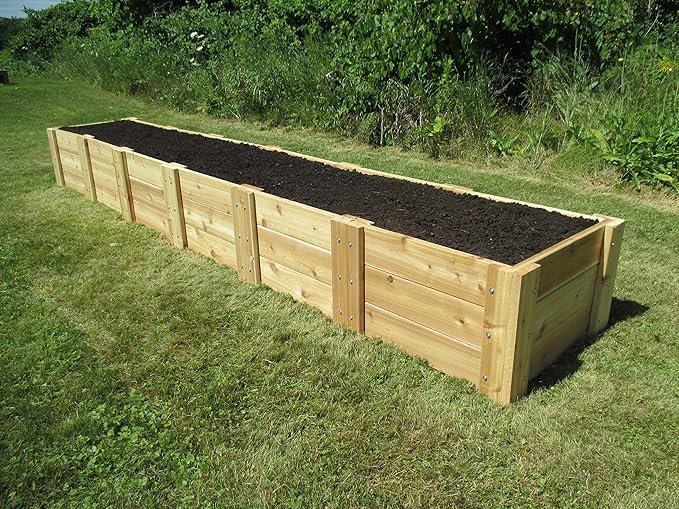 Infinite Cedar Premium Cedar Raised Garden Bed (2' x 12' x 16.5 H)