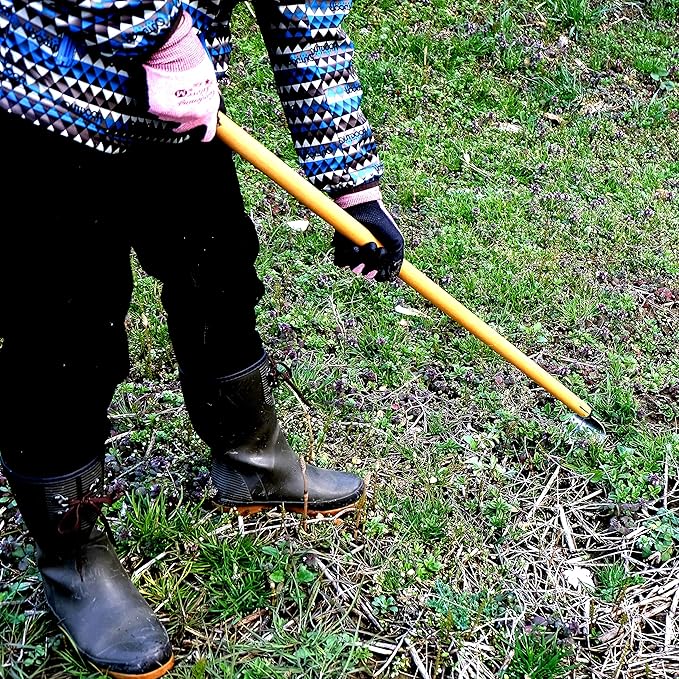 Garden Hoe Long Handle 43 Heavy Duty Japanese Stainless Steel Made in JAPAN Draw Hoe Weeding Tool Stand Up Weeder Hand Tool