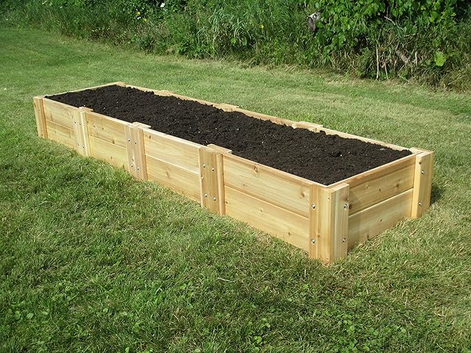 Infinite Cedar Premium Cedar Raised Garden Bed (2' x 8' x 11 H)