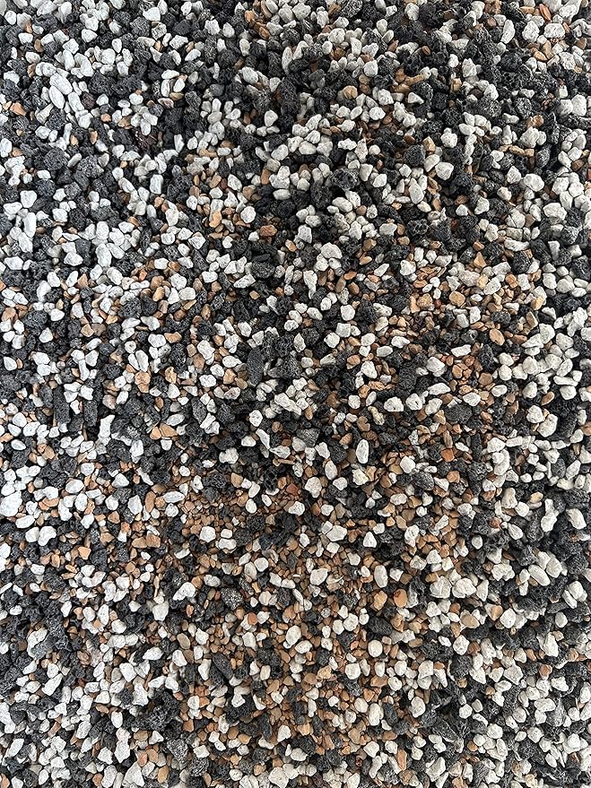 Cali-Bon Pre Mixed Black Lava Pumice and Turface MVP for Cactus &amp Succulent Bonsai Tree Soil Mix - Small Grain Inorganic Additive (2 Gallon)