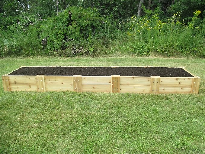 Infinite Cedar Premium Cedar Raised Garden Bed (2' x 10' x 11 H)