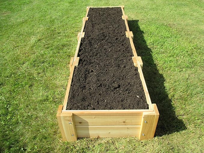 Infinite Cedar Premium Cedar Raised Garden Bed (2' x 8' x 11 H)
