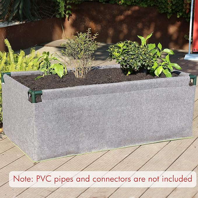 Gardzen Raised Garden Bed - Planter Box NO-Till Living Soil Fabric Grow Bed (No Frame Included)