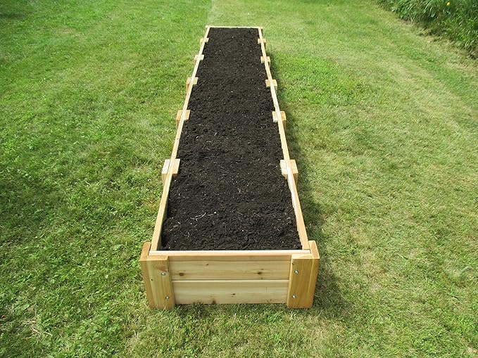 Infinite Cedar Premium Cedar Raised Garden Bed (2' x 12' x 11 H)