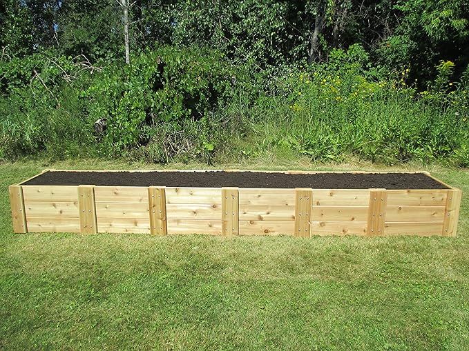 Infinite Cedar Premium Cedar Raised Garden Bed (2' x 12' x 16.5 H)