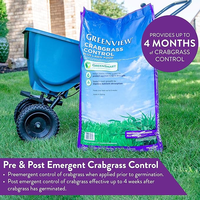 GreenView Crabgrass Control Plus Lawn Food - 40.5 lb. Bag - Covers 15000 sq. ft.