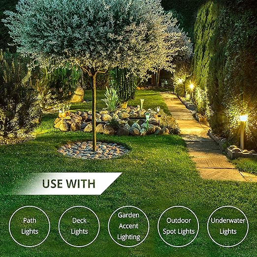 Wirefy 14/2 Low Voltage Landscape Wire 100 ft | Low Voltage Landscape Lighting Wire | Pure Copper | Outdoor Direct Burial | 14-Gauge 2-Conductor 100 Feet